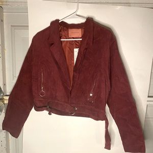 Burgundy Corduroy Jacket